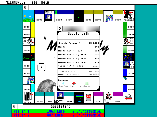 Milanopoly [Falcon030] [TT030] atari screenshot